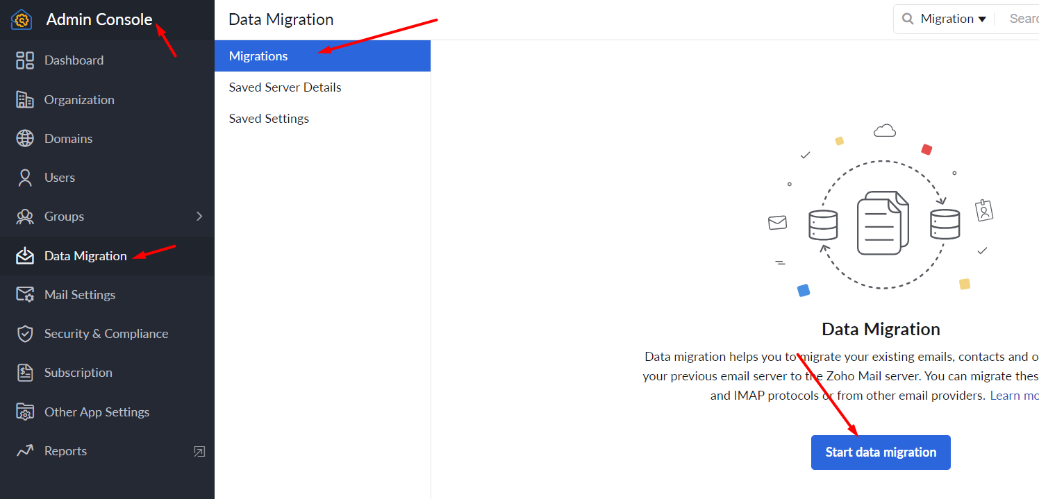 Yandex to zoho data migration start1.png