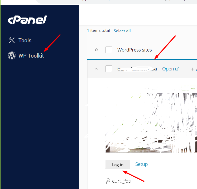 Cpanel reset wordpress admin using wp-toolkit.png